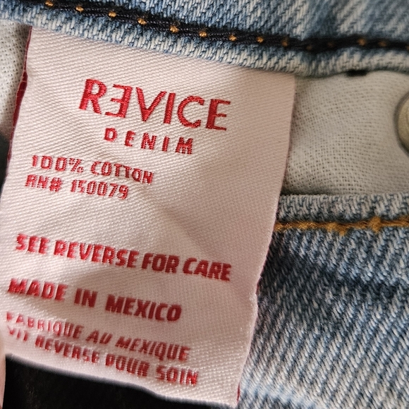 Revice Half Black Half Blue Straight Leg Jeans - Picture 6 of 8